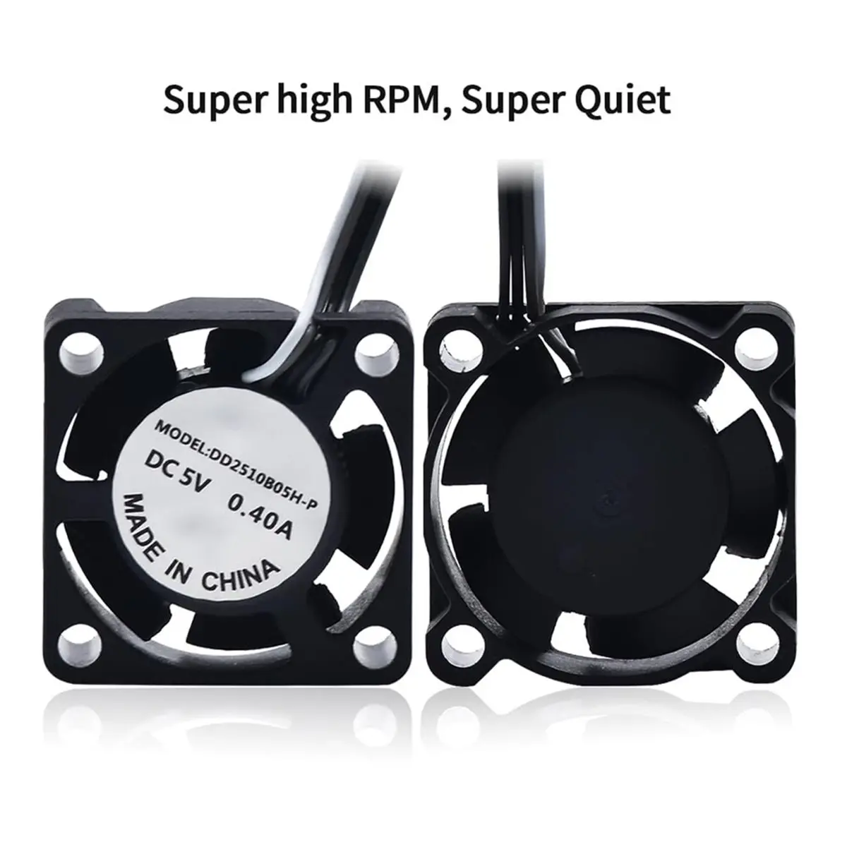 Creativity Lab P1P Hotend Cooling Fan 2510 25x25x10mm 5V 18000RPM Silent High Airflow Fan for 3D Printer Ceramic Heater