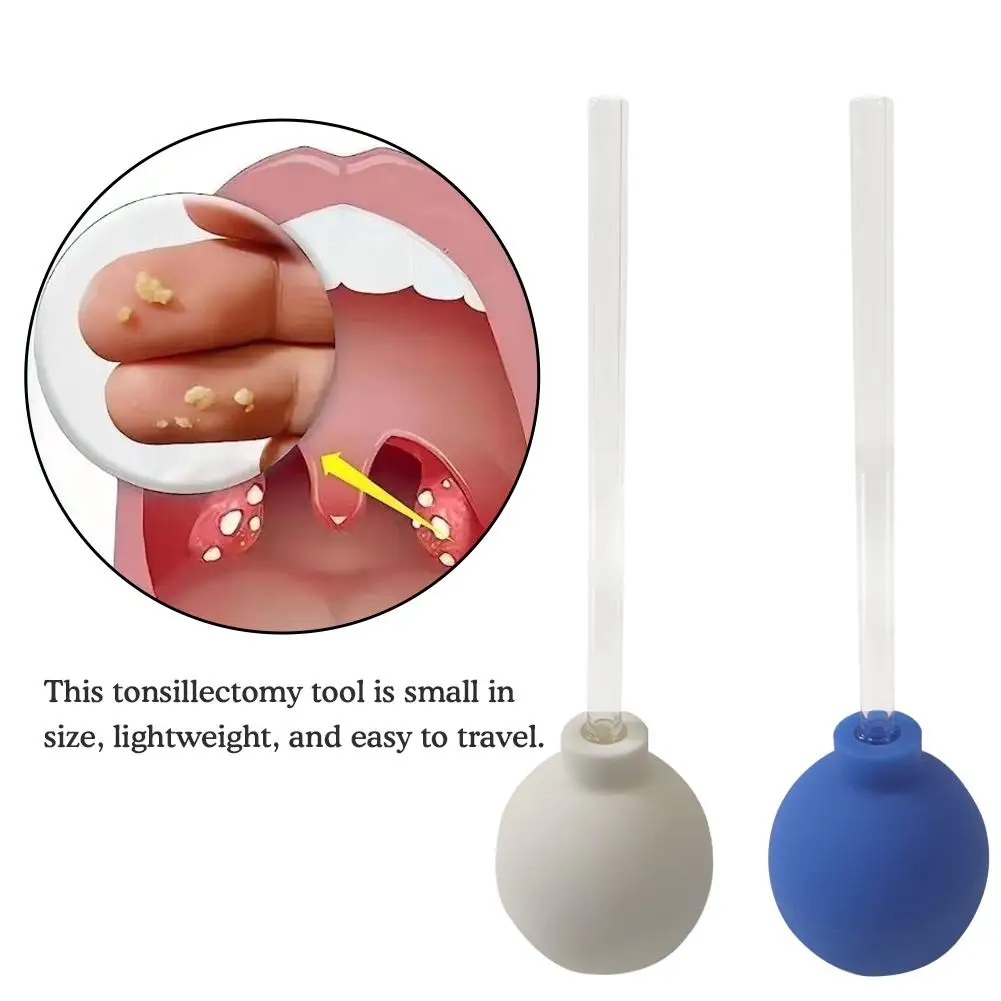 1pcs Tonsil Stone Remover Tool Manual Style Mouth Cleaning Ear Cleaner Colour Ball Random Care Suction Wax S0V4