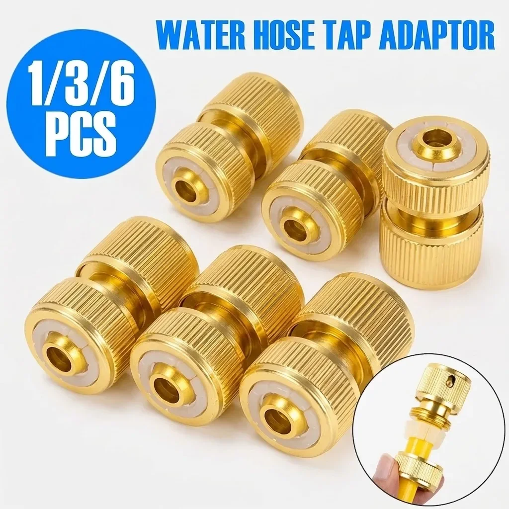 1/2 Inch Quick Connect Swivel Connector Garden Hose Brass Coated Adapter Coupling Systems For Watering Irrigation Use