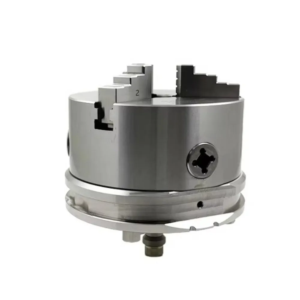 Compatible D148 Inox Manual 3-Jaw Chuck | HE-E07113 CNC Precision Concentric Fixture Quick Change Pallet