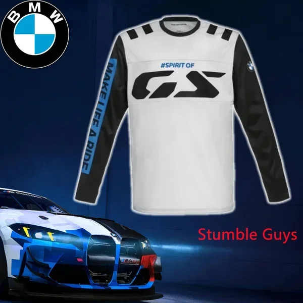 

Летняя мужская футболка с длинным рукавом BMW M Power, спортивная гоночная мотоциклетная легкая повседневная одежда