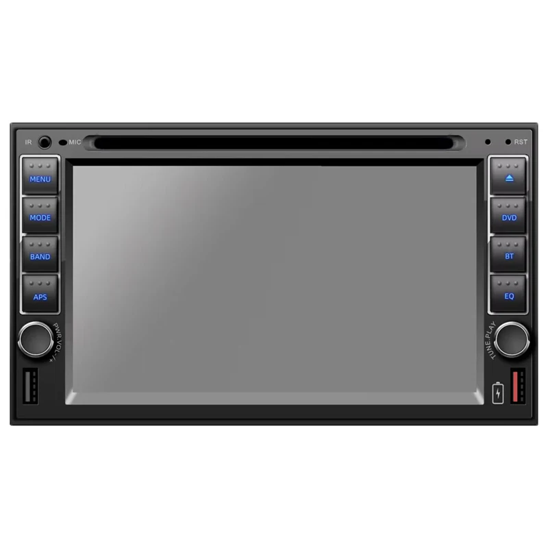 Double Din Car Stereo Radio With CD/DVD Player, 6.2 inch Car Audio