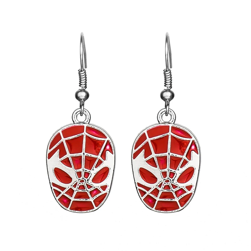 Marvel Movie Avengers Earrings Super Heroes Spider-Man Deadpool Iron Man Thor Alloy Stud Earrings For Fans Fashion Jewelry