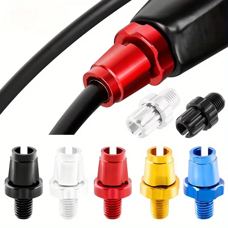 2pcs Mountain road dead fly folding bicycle brake lever adjustment screw M7 adjustment nut aluminum alloy accessories