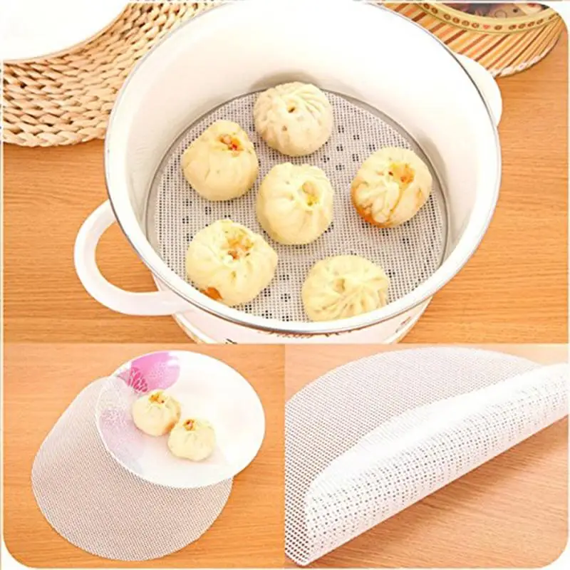 Silicone Steamer Pad Kitchen Household Dim Sum Non Stick Steamers Mat Restaurant Steamers Mat Cooking Tools Kitchen Accessories