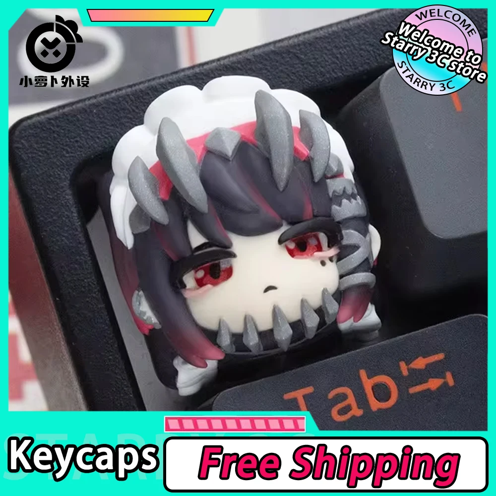 Zenless Zone Zero Bangboo Keycap Anime Mechanical Keayboard Keycap Resin Kawaii Keycaps Keyboard For PC Gamer Accessories Gifts