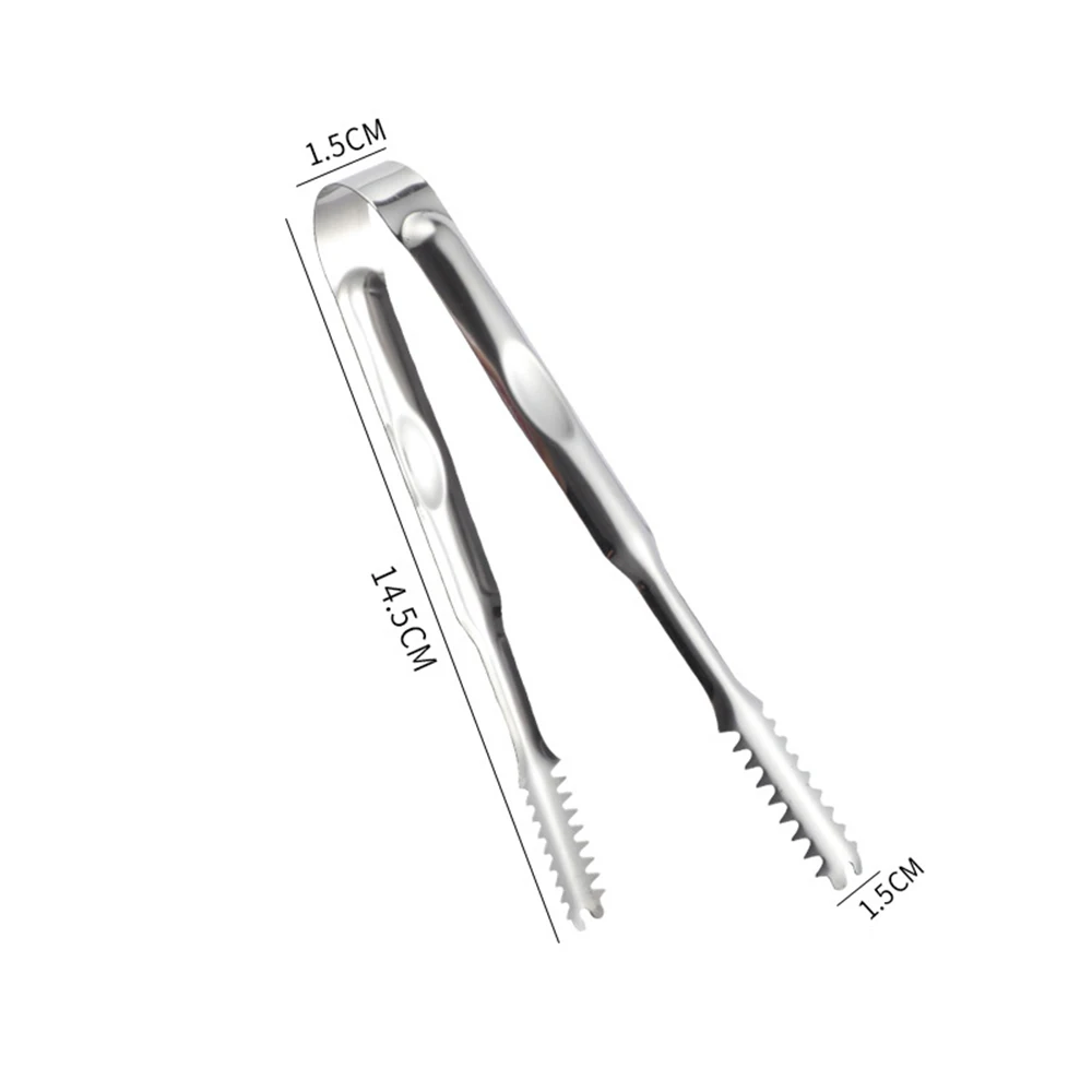 Non-Stick Bread Tongs Bread Tongs Stainless Steel Ice Tongs Bar Kitchen Serving Tong Non-Stick For Bartenders Parties Restaurant