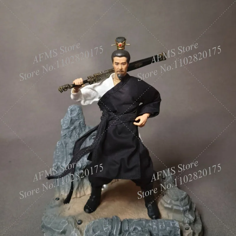 1/12 مقياس تحصيل الشكل الشمس وو كونغ معطف رداء المحارب Hanfu فنون الدفاع عن النفس زي صالح 6 بوصة عمل الشكل الجندي