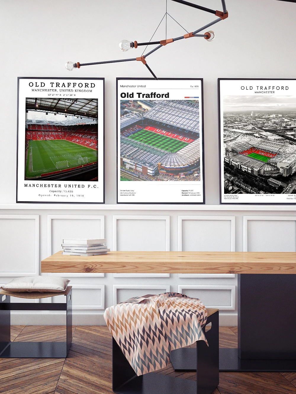 Football Field Cricket Old Trafford Stadium Wall Art Poster Sports Venue Canvas Painting Manchester United Print Bedroom Decor