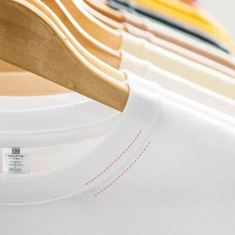 2025 Estate di Alta Qualità Femminile T-Shirt di Base Ragazze Confortevole Baggy Manica Corta Vestiti Delle Donne Coreano di Base Solido Magliette E Camicette di Cotone