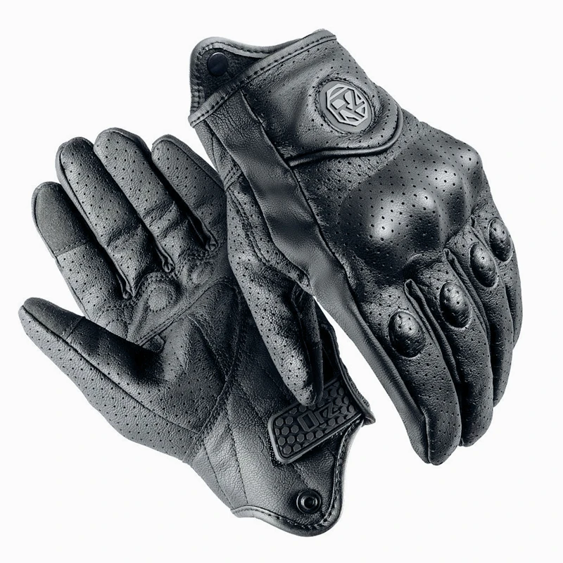 

New ORZ Motorcycle Gloves Genuine Leather Touchscreen Gloves Male Female Four Seasons Motorcycle Riding Lightweight