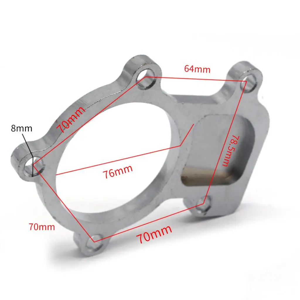 Steel Turbo Downpipe Flange Smooth Weld Turbo Flange Adapter for 3" Exhaust Pipe Installation