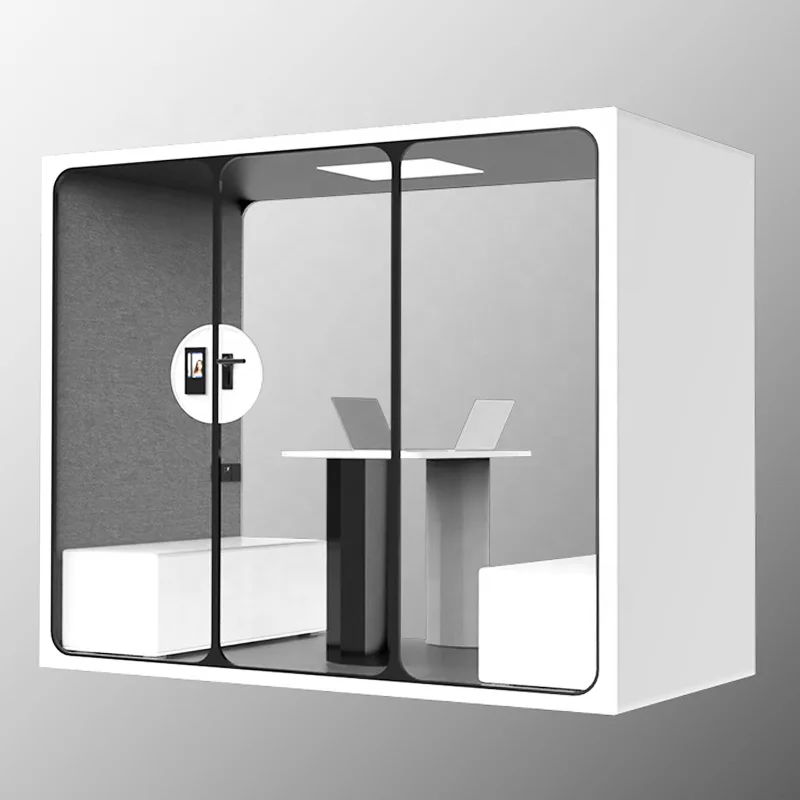 Flat Packed Building a Soundproof Booth Air Conditioned Noise Reduction Cabin Acoustical Soundproof Booth