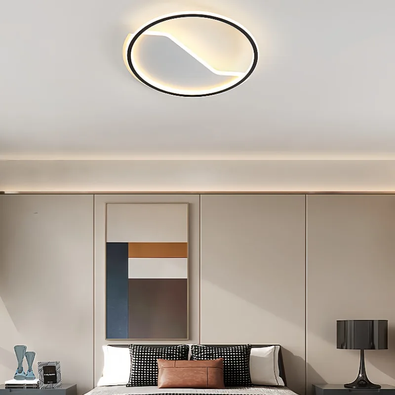 Ultra-Thin Nordic LED Ceiling Lighting Minimalist Home Office & Modern Acrylic Lamps Warm White Iron Aluminum Suspended IP33