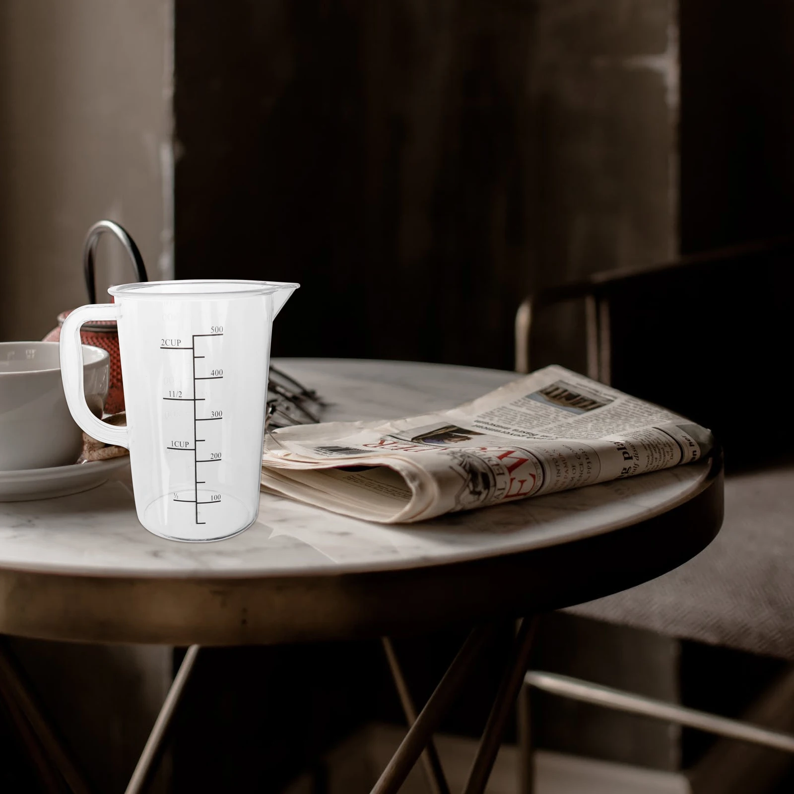

Plastic Measuring Cup Jug for Baking Coffee Tea DIY Tools Liquid Measure Transparent Graduated Scale Practical