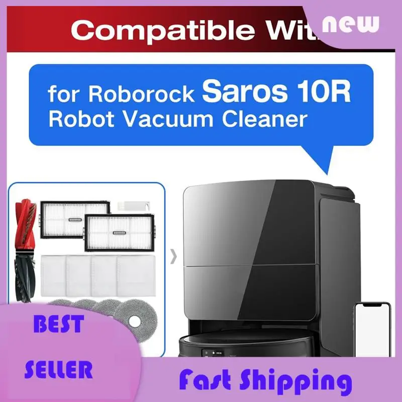 

Necessary 17PCS Accessories Kit For Roborock Saros 10R /G20s Ultra Robot Vacuum Cleaner Main Side Brush Filters Mop Pads Dust Ba