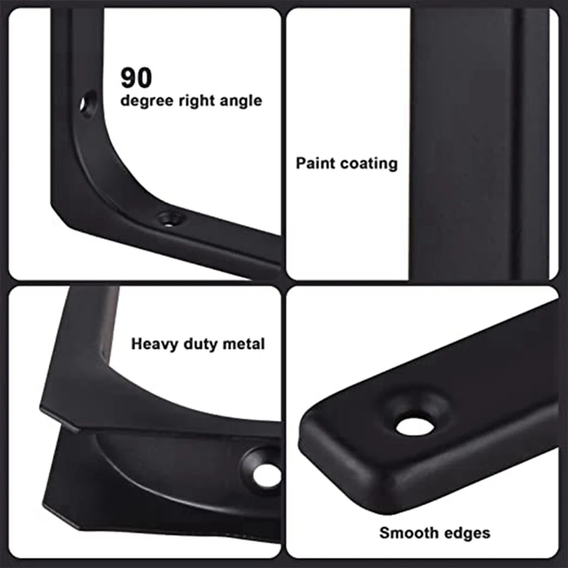 Verdickte dreieckige Halterung Rack tragende Wand halterung 90-Grad-Winkel Rack Halterung 20x15cm