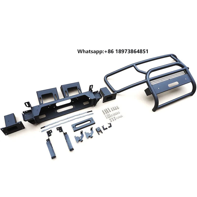 

Auto Parts Car Bumpers Grille Guard Bull Bar Nudge Bar for Land Rover Defender Front Bumper with Winch Bracket 2022 2023
