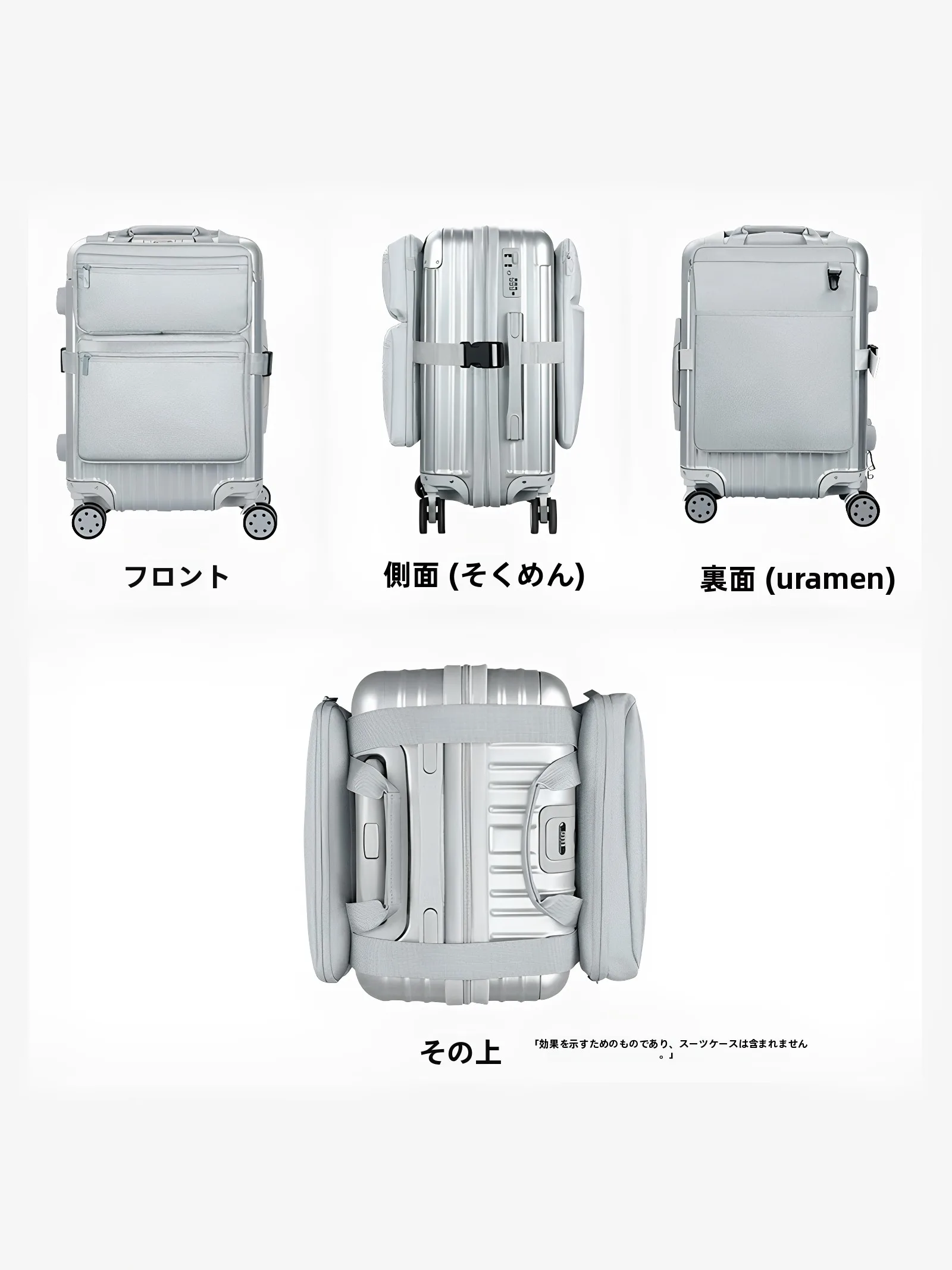Travel Expansion Storage Bag Luggage Carry on External Hanging Bag Soft Fabric Backpack for Business Trips And Vacations