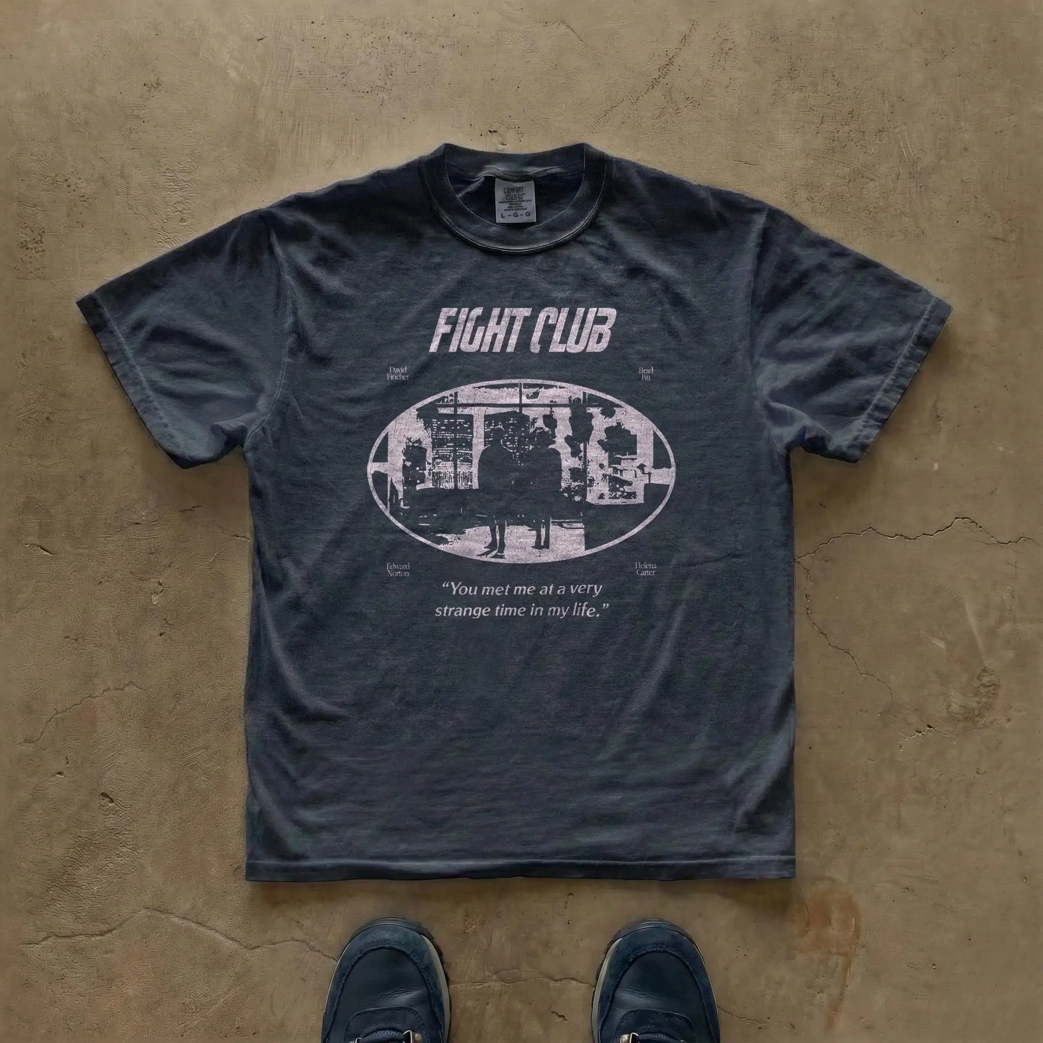 Summer Women's Retro Fight Club Movie  T-shirt Pure Cotton and Breathable Short Sleeve Streetwear Oversized Loose Casual