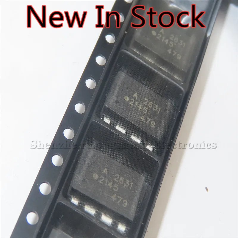 10PCS/LOT  A2631 HCPL-2631 HCPL-A2631 HCPL2631 SOP-8 SMD optocoupler New In Stock