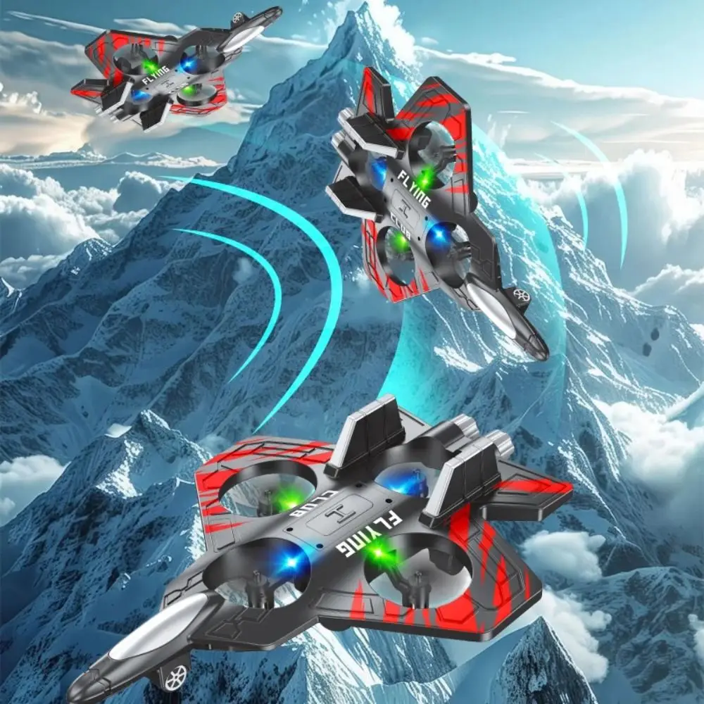 EPP 폼 원격 조종 폼 전투기 중력 감지 충전식 4모터 헬리콥터 라이트 포함 2.4G 스턴트