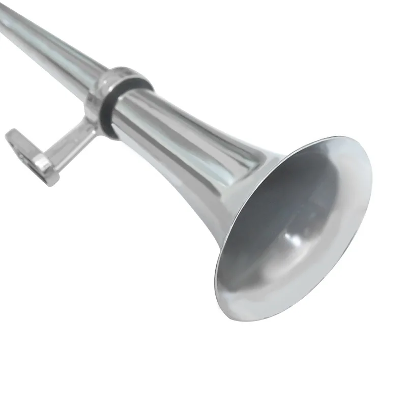 Truck whistle, train airhorn, 17-inch single-tube airhorn, 12Vairhorn, zinc alloy, 150dB motor