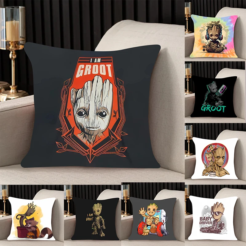 home decor Pillow Cover Groot iving room 40x40 car restaurant deck chair Dakimakura Throw Pillows Square Pillowcase boy style