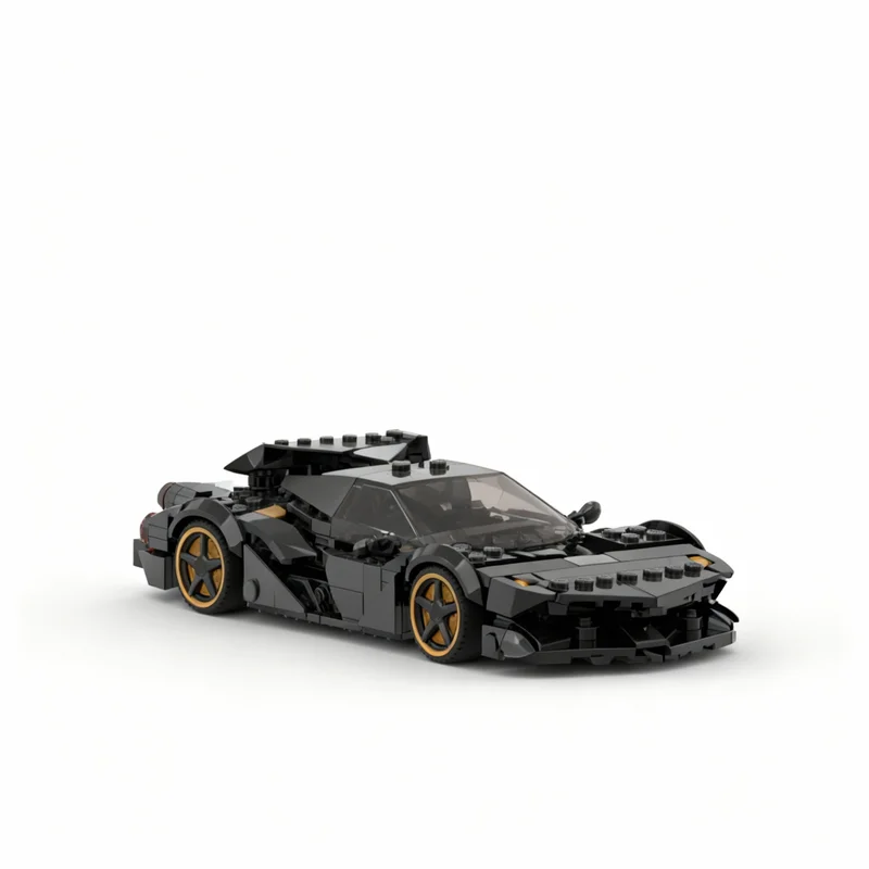 247-teiliges MOC City Champions 8 Blackgold-Spezialauto Modellbausatz Konstruktion Weihnachtsgeschenke DIY Kreative Spielzeugidee