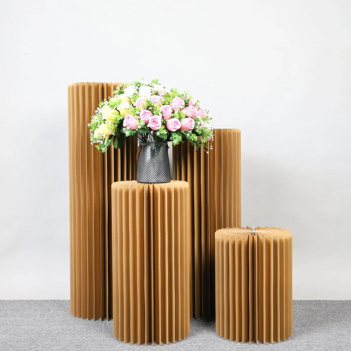 Cylinder Stands Party, Cardboard Cylinder Tables Cake Stands Wedding Dessert Table Pedestal Stands Birthday Event Centerpieces