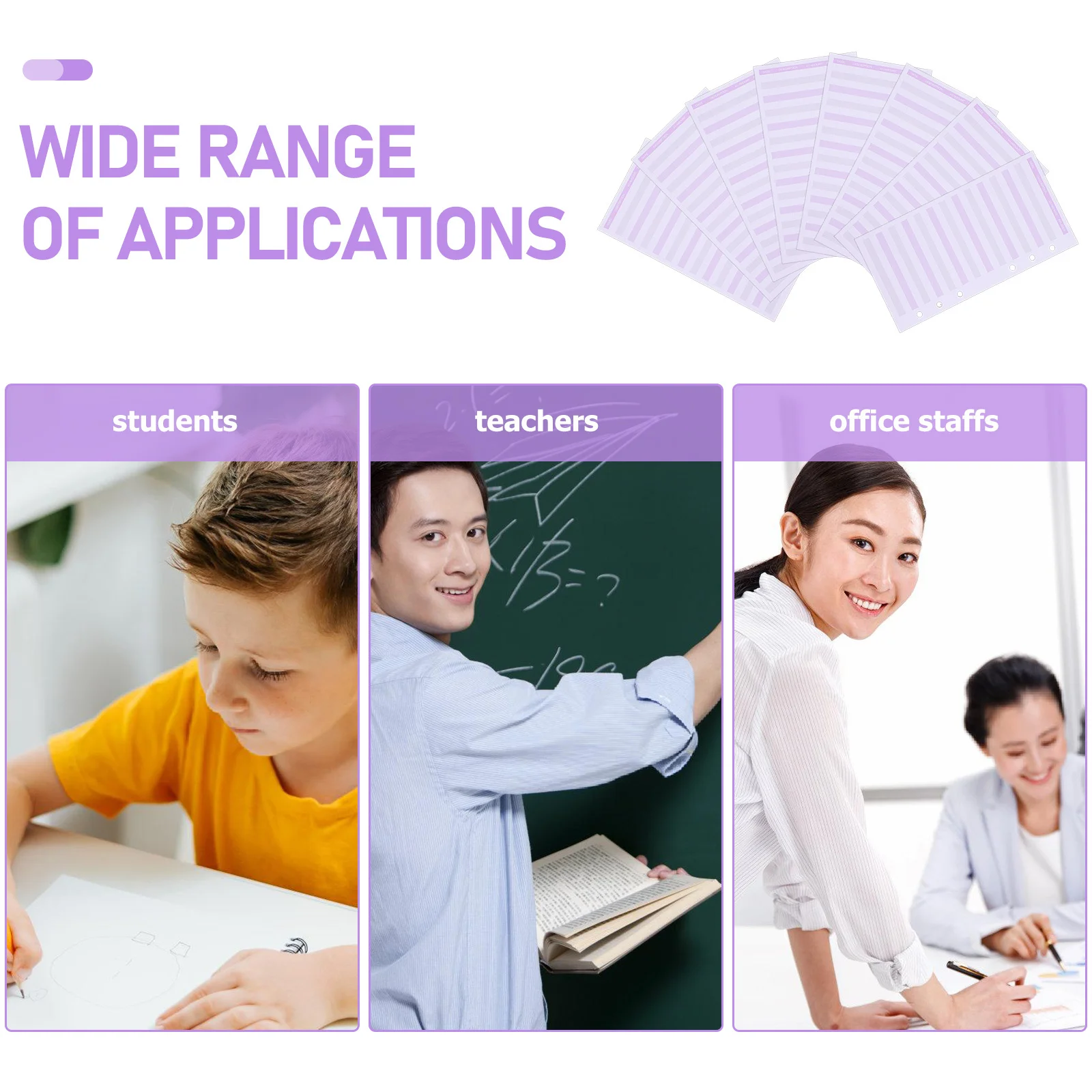 60Pcs Budget Sheets Portable Daily Budget Planner Convenient Cash Envelope Tracker for Household Finance Management Six-Holes