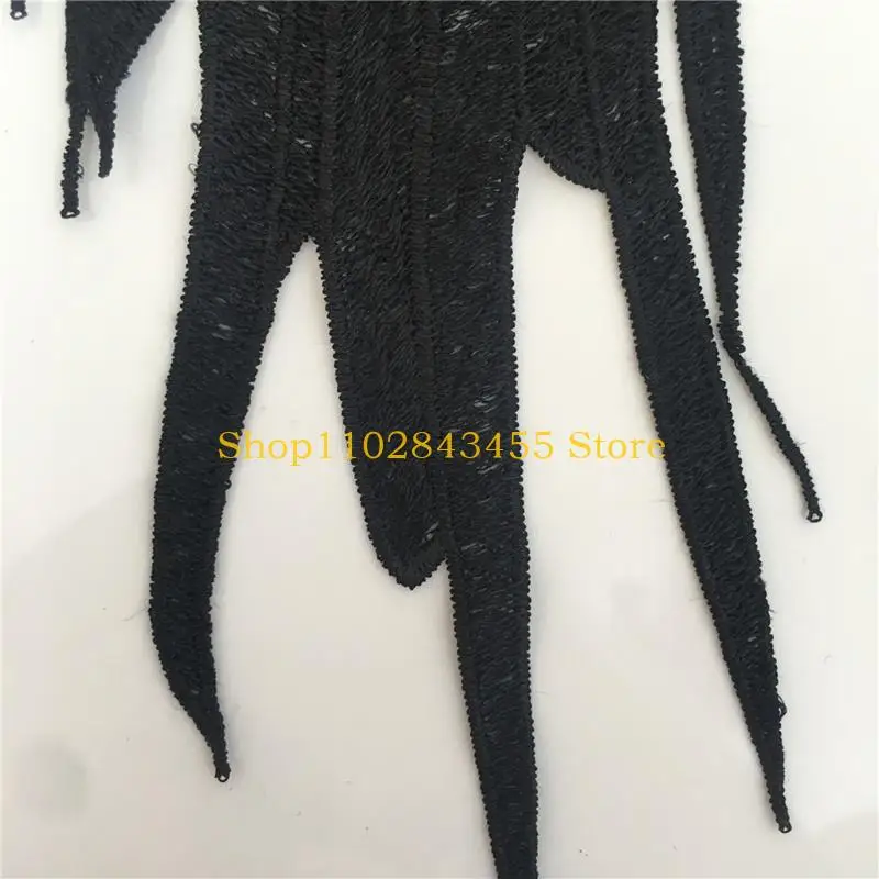 49MC 2pack Angel Wing Sewing Patches Personality Handmade Clothing Appliques for Enhancing Costumes and Everyday Wear