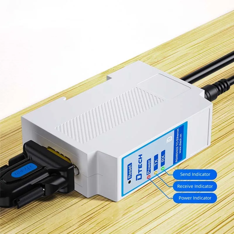 

DTECH Промышленные стабильные устройства последовательного порта Серверы Tcp/ip Конвертер RS232 в Ethernet с функцией шлюза DNS DHCP