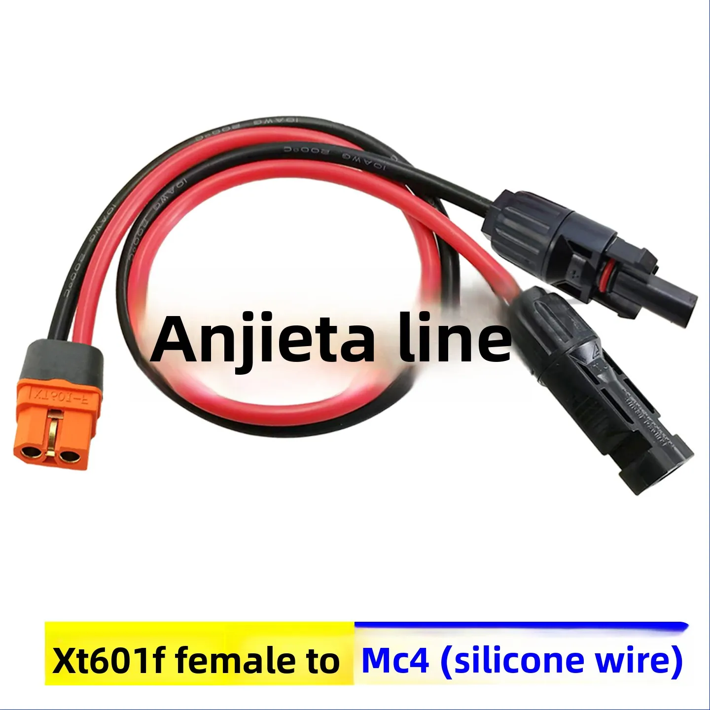 1/2/8M Solar Connector to XT60I- F Adapter 10AWG CableConnect Solar Panel Charge Cable for Solar Generator Portable Power Statio