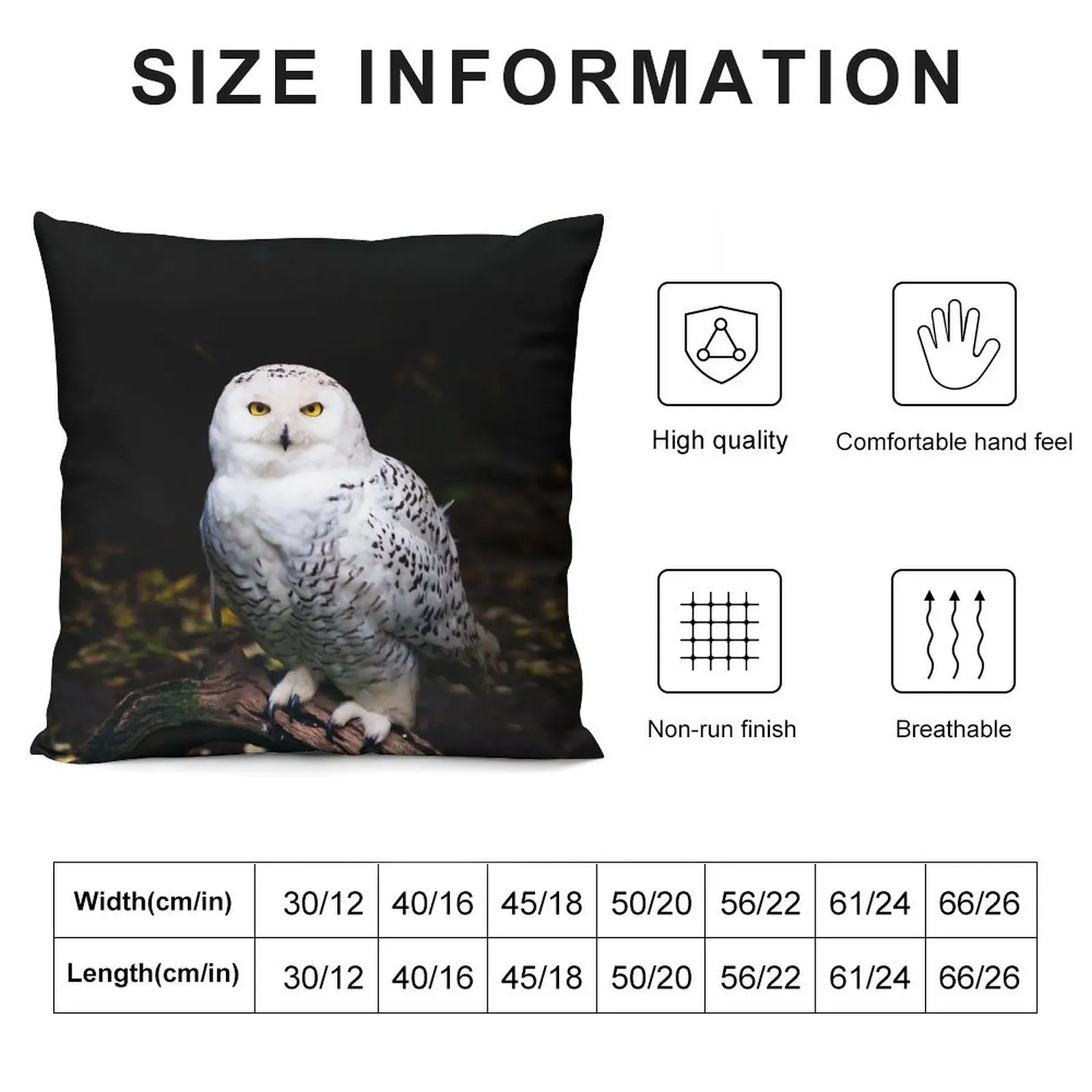 Majestic winter snowy owl Throw Pillow Sofa Decorative Covers pillow cover christmas pillow