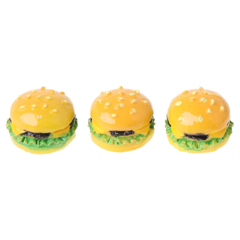 

Table for Play Toy Pretend for Play Dollhouse Hamburger Model Portable Table Game for Creative Baby Dollhouse