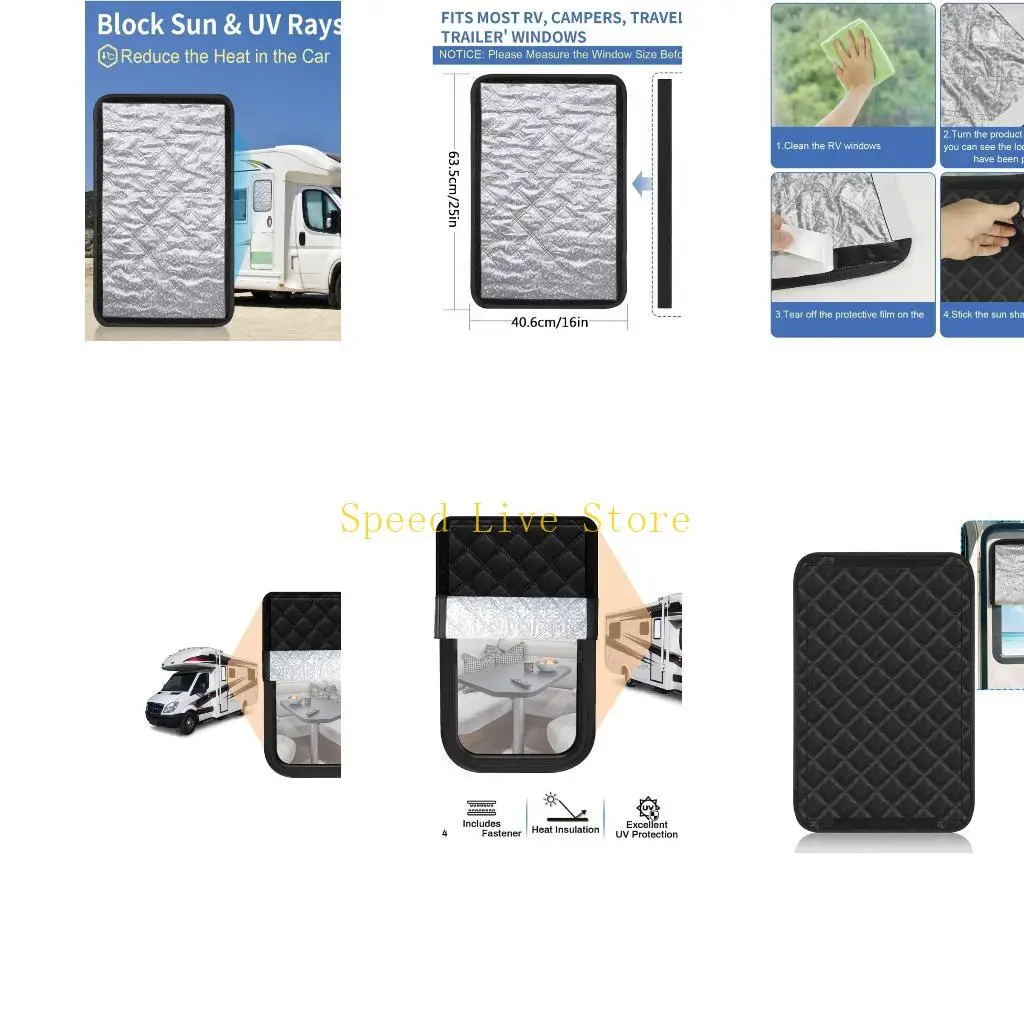 547C Universal RVs Window Sunshade Prevents Glares Reduces Heat For Outdoor