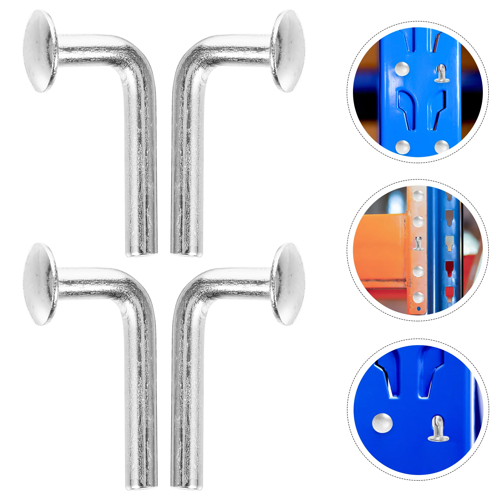 Pallet Rack Drop Pin Heavy Duty J Bolt Safety Pin multiuse DIY Shelving Project Round Top universal household decor Pins