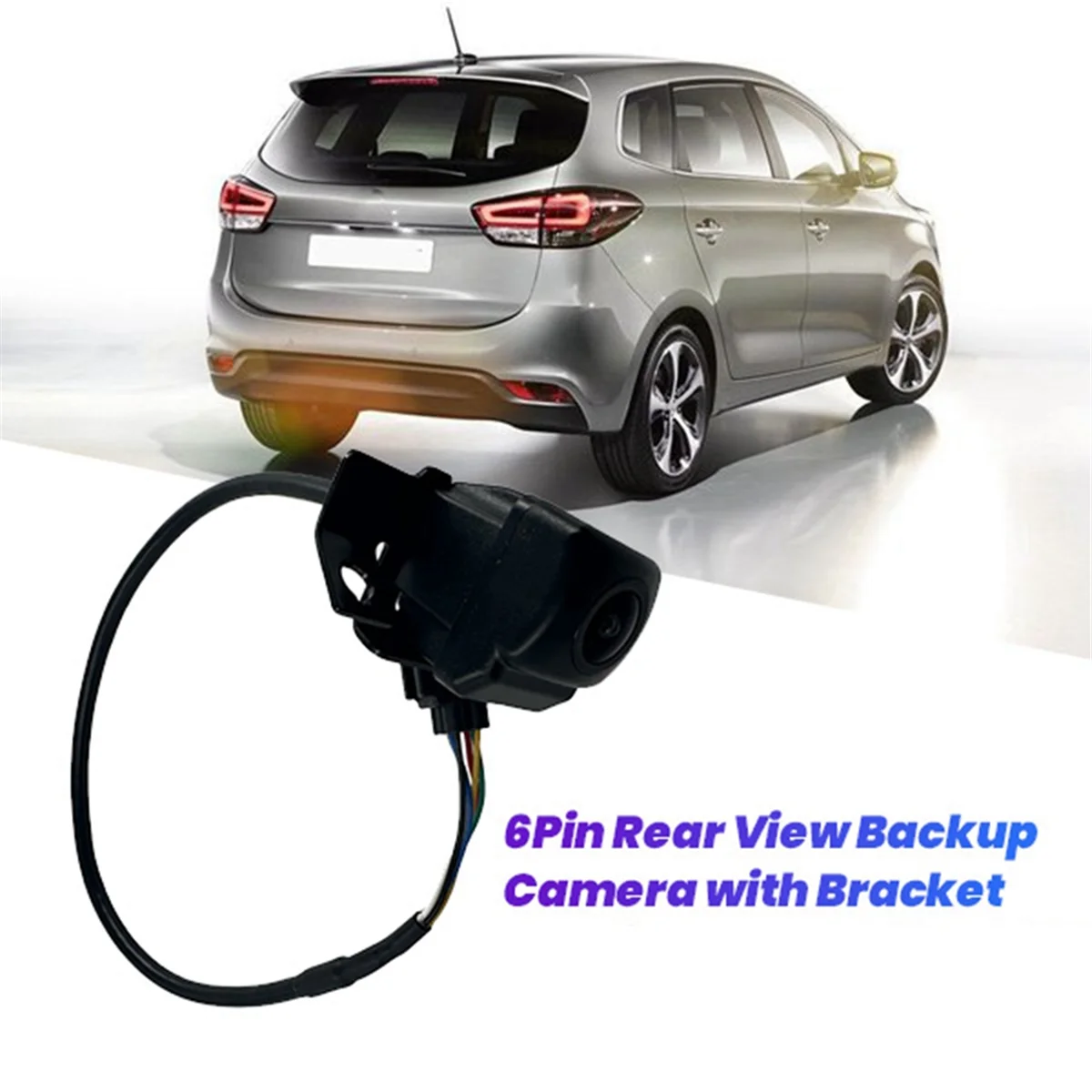Câmera de backup traseira M53K_6Pin com suporte para Kia Carens 2014-2017