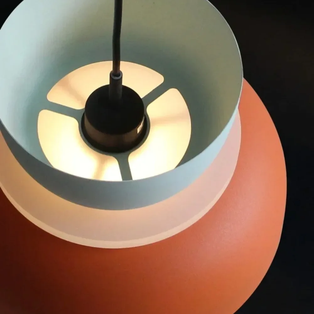 Modern Macaron Pendant Lamp Led Chandeliers Hanging Light Living Study Bar Dining Room Bedside Bedroom Lighting Decor Furniture