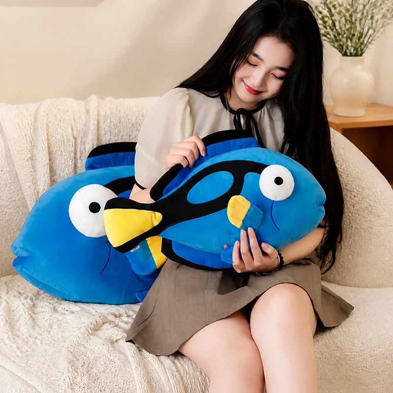 New Cute Dory Blue Tang Fish Plush Toy Multiple Sizes Finding Nemo Stuffed Animal Soft Fish Pillow Bag Pendant Gift