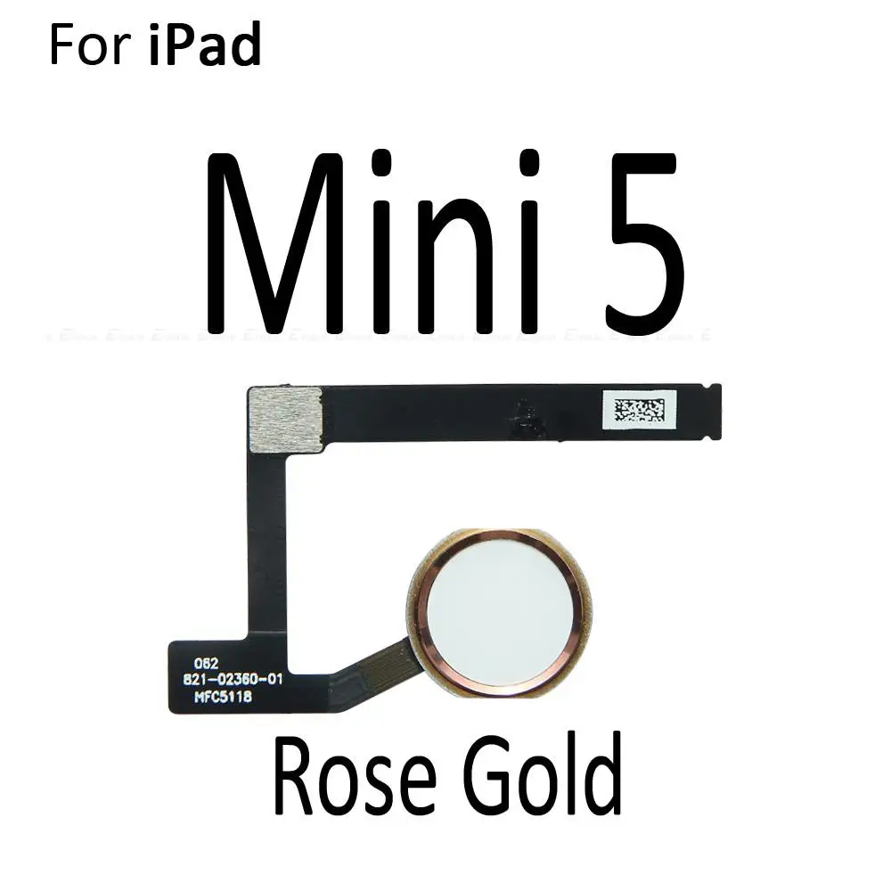 Touch ID Fingerprint Connection Sensor Scanner Connector Flex Cable For iPad mini 3 4 5 Home Return Button Key Replace Parts