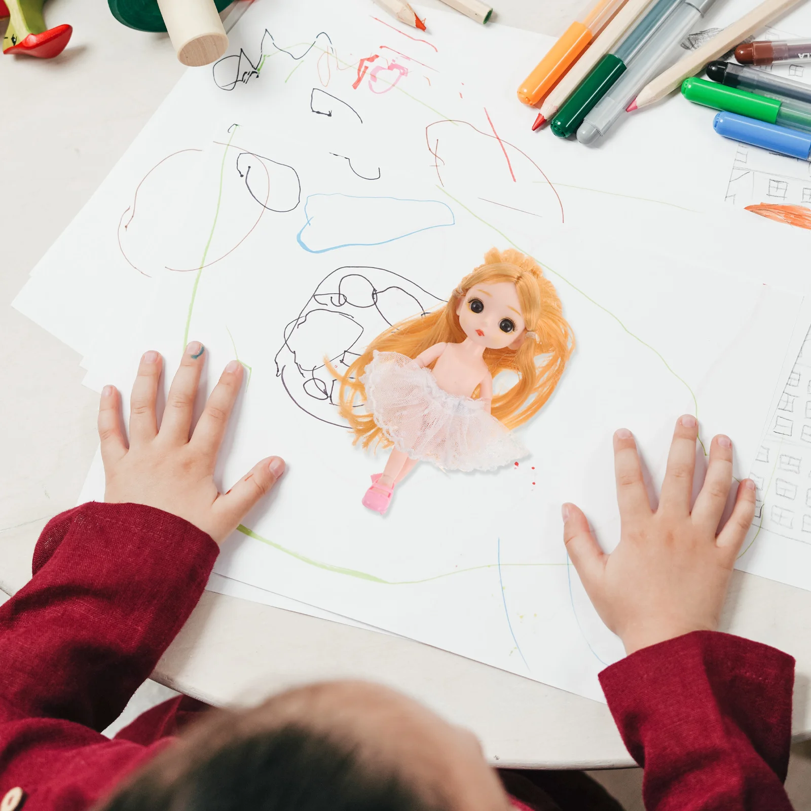 

2pcs Clothes Accessories: Diy Lace Tulle Skirt Mini Princess Dress Handcrafted Soft Half Skirt For Kids Play - Cute Mini