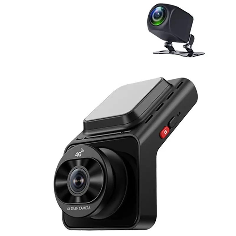Live Streaming APP Enabled 4G LTE SIM Dash Cam Dual Lens 4K+ 1080P Back Cam Recording Remote Monitoring WIFI Car Camera Recorder