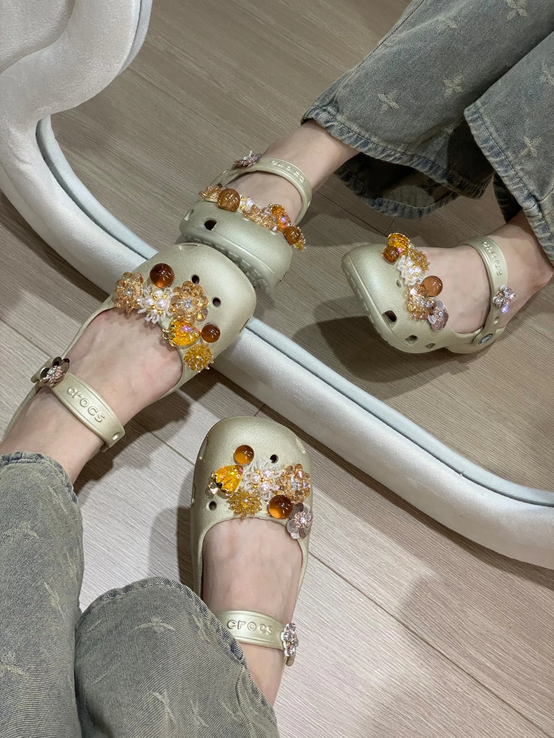 summer-ballet-hollow-out-slip-on-beach-sandals-for-women-sweet-style-flat-heel-round-toe-color-everyday-wear-eva-material