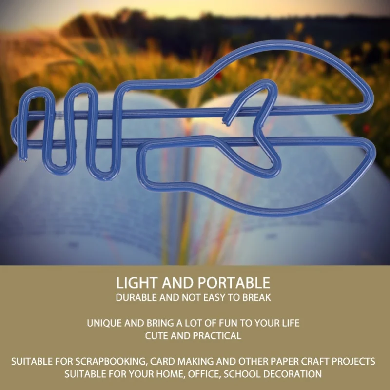 100pcs Bulb Shape Paper Clips Increased Slip Resistance Rust Prevention Plating Process Metallic Paper Clips For Office Yellow