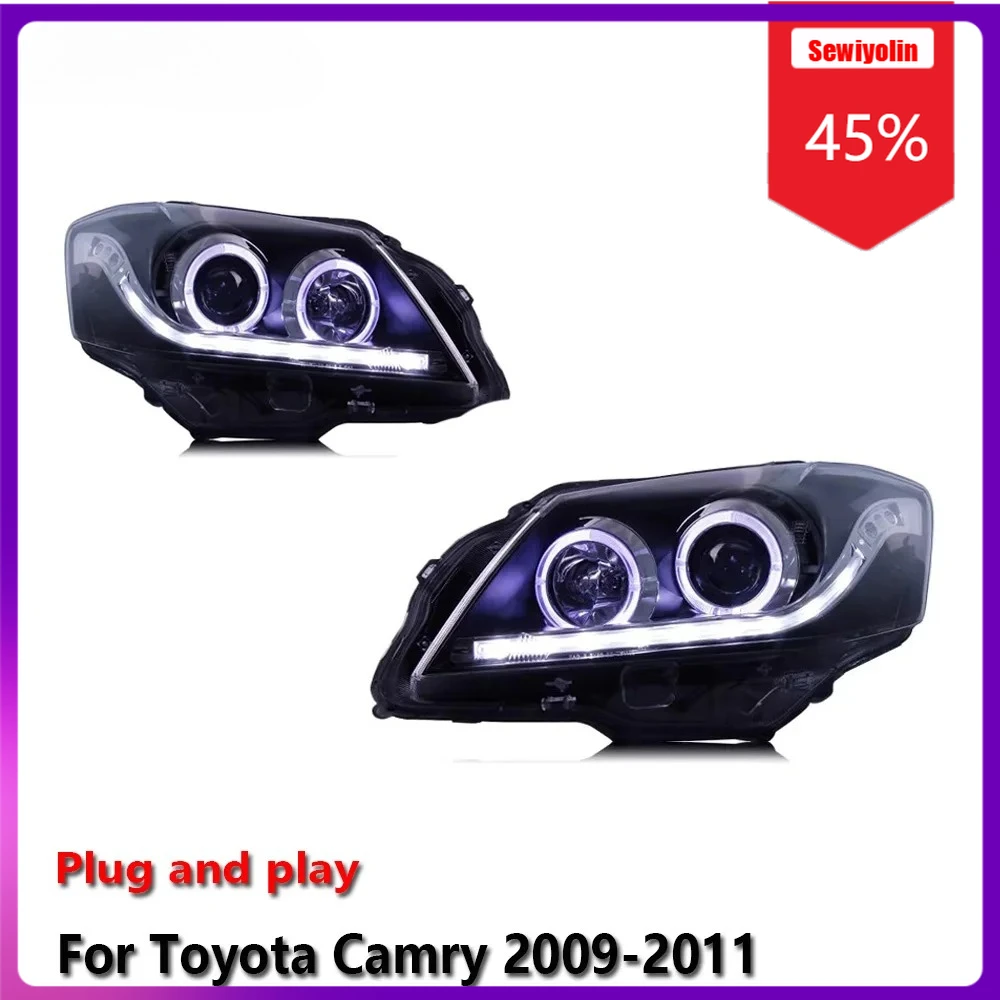 

Sewiyolin Car LED Lamp Headlight Assemblies For Toyota Camry 2009-2011 Fog DRL Brake Turn Signal Lamp