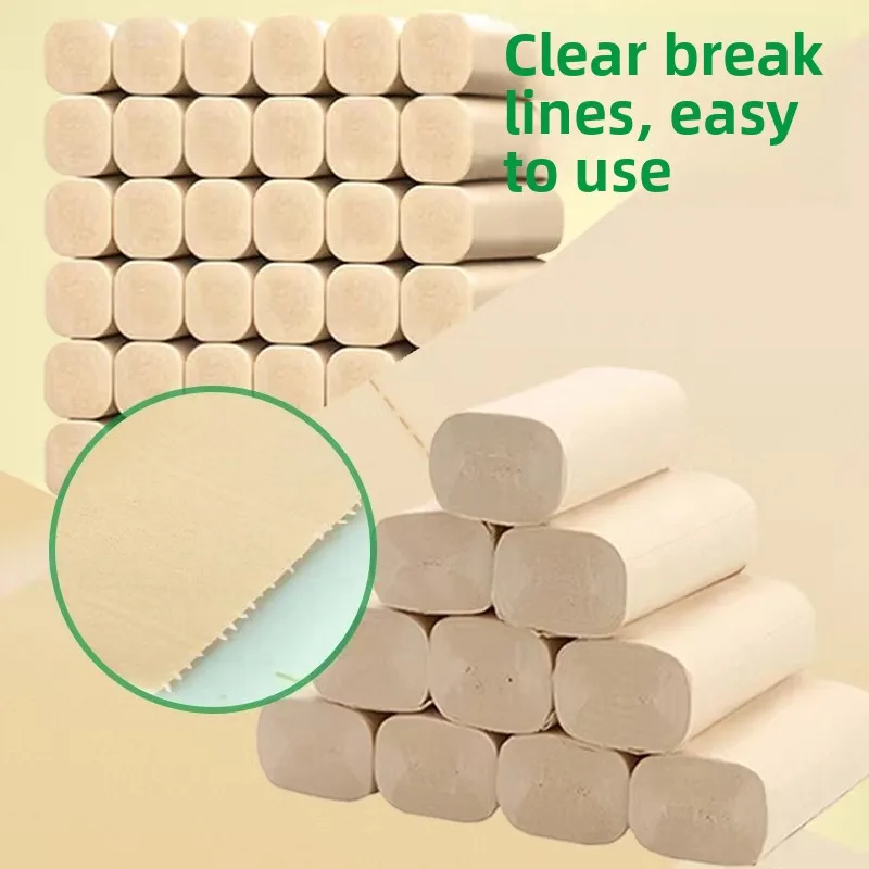 مناديل ورقية للحمام بدون لب بسعر اقتصادي، مناديل يد من لب الخيزران، منتجات نظافة منزلية صديقة للبيئة