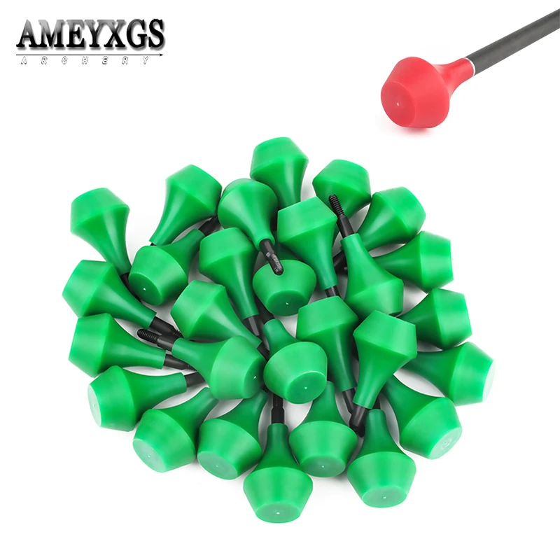 

6/12pcs Nylon Arrowheads Archery Blunt Game Broadheads Universal Thread Teen Children Practice Target Point Safety Arrow Head