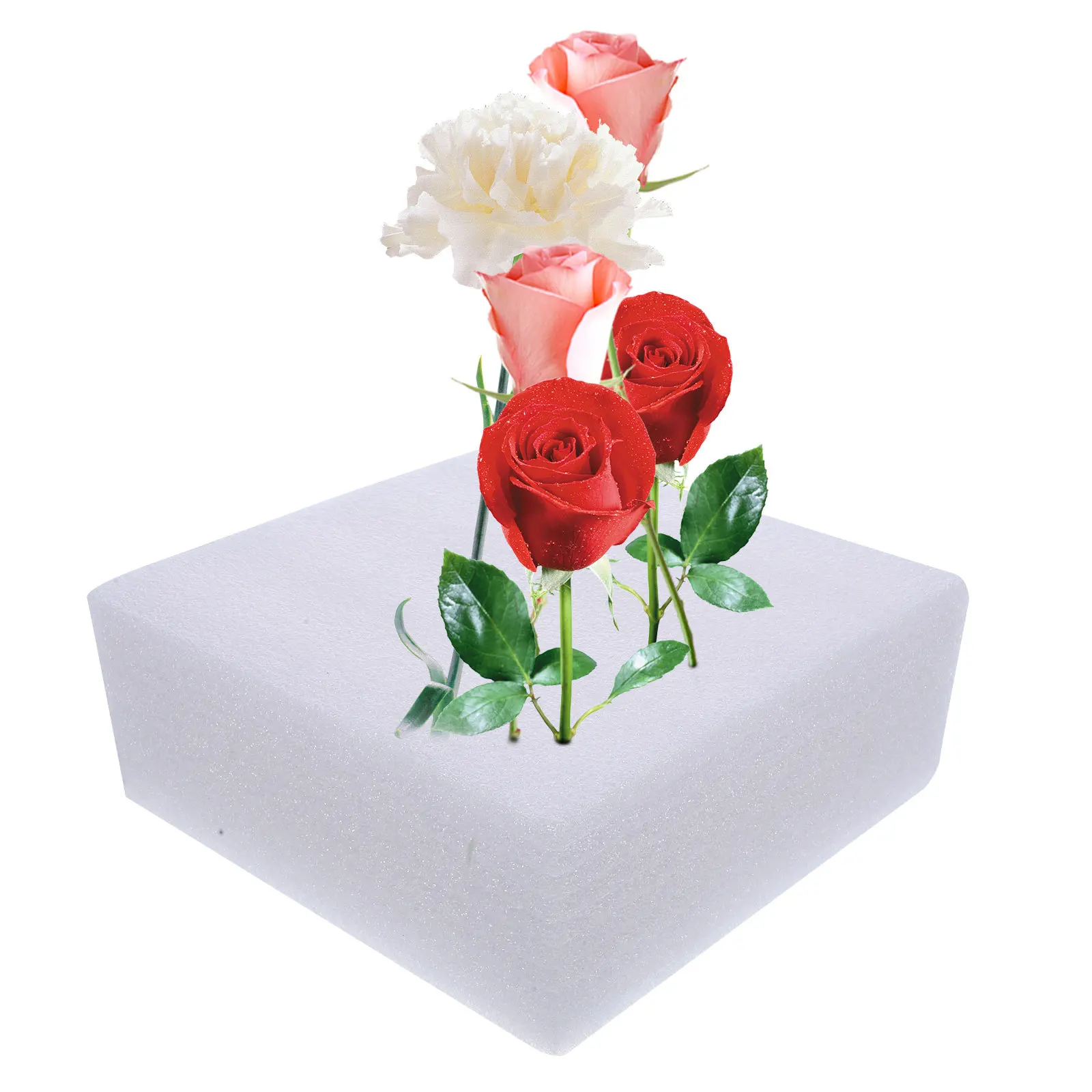 2Pcs Floral Foam for Flower Arrangements Foam Board Insert Packing Liner for Florist Supplies Home Mall Decoration